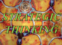 Strategic Thinking Image over Kalidescope
