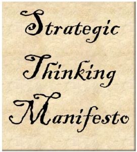 Strategic Thinking Manifesto Badge